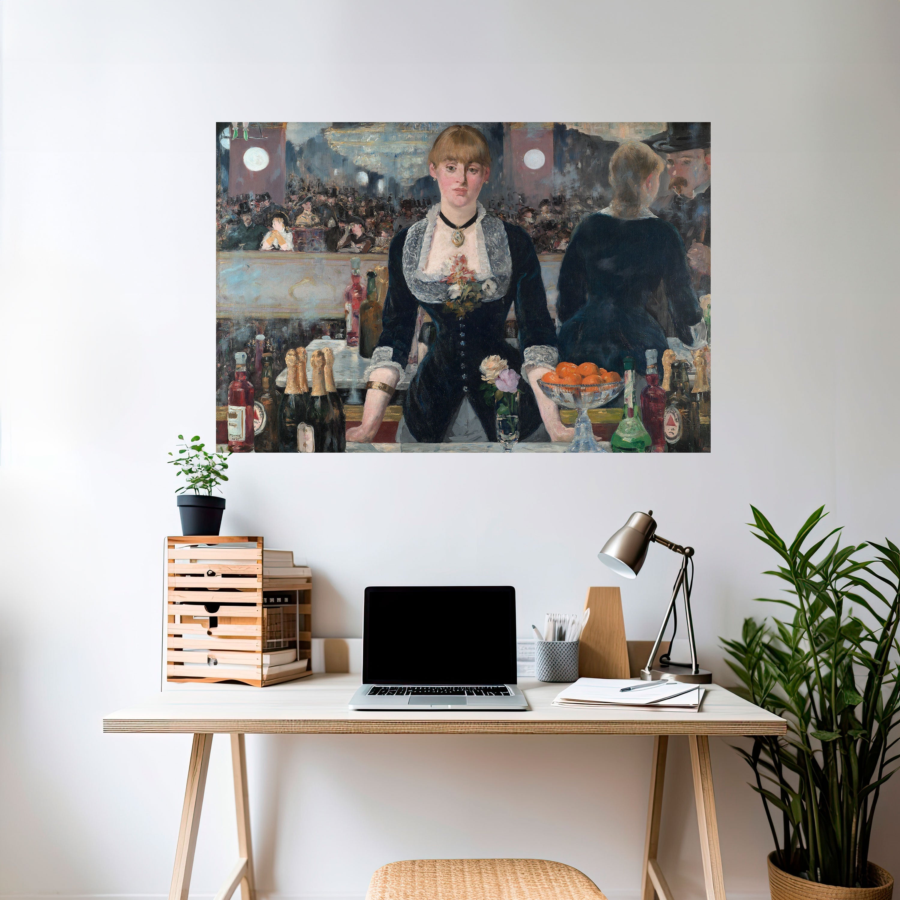 SHADOWS AT THE BAR Selbstklebendes Horizontal-Poster