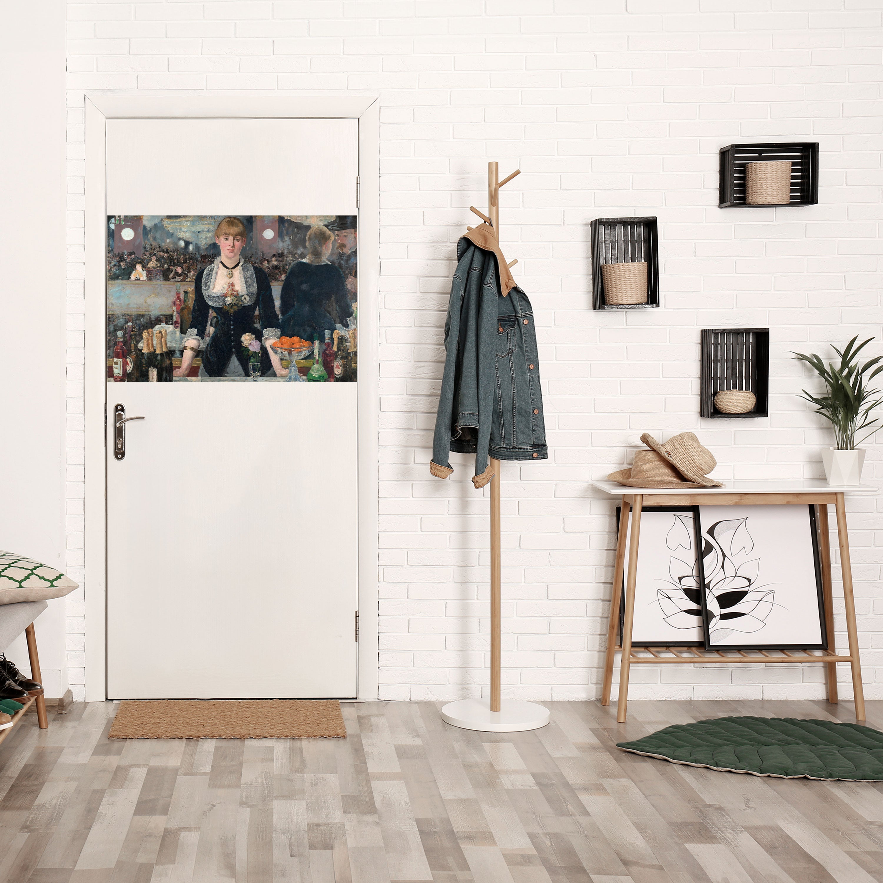 SHADOWS AT THE BAR Selbstklebendes Horizontal-Poster