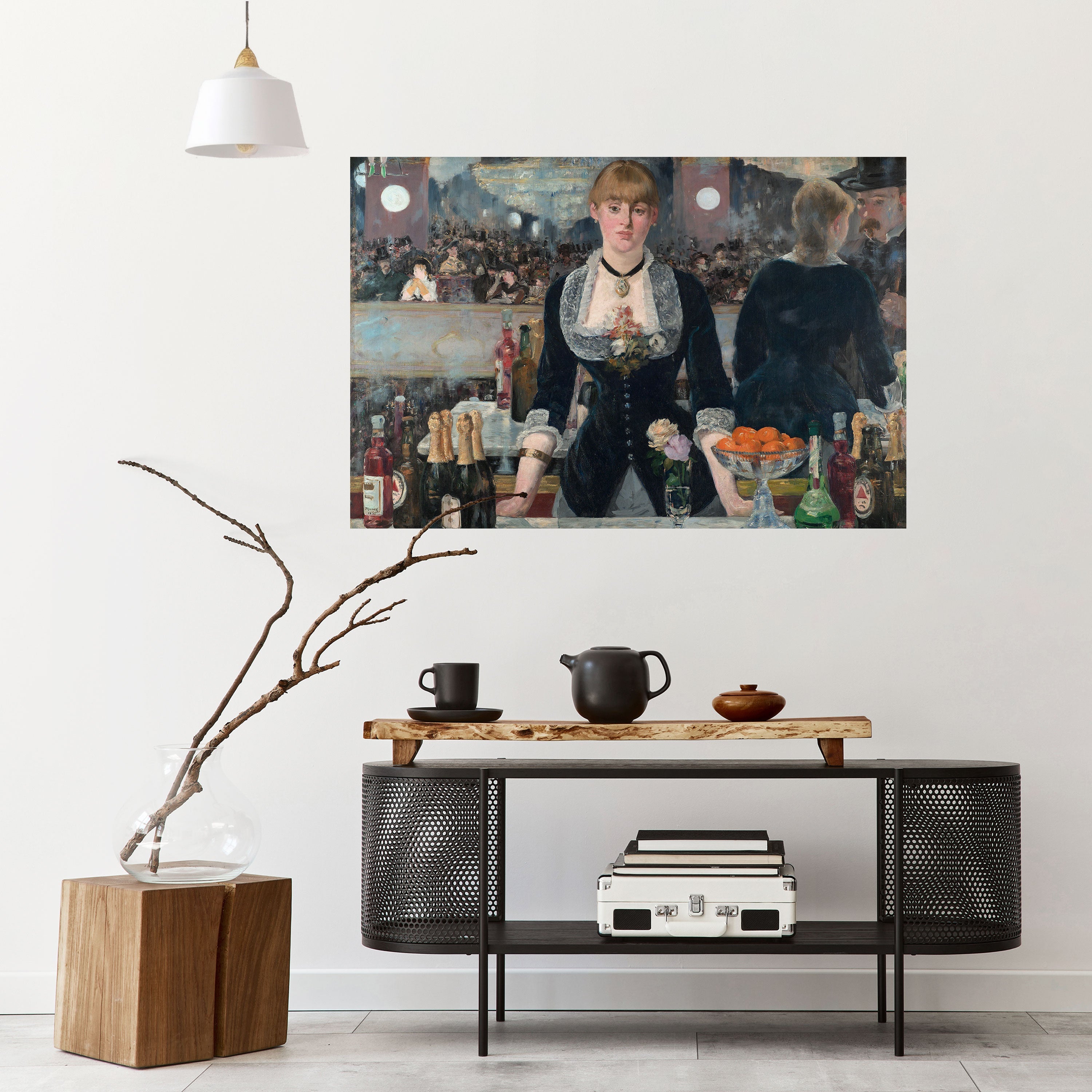 SHADOWS AT THE BAR Selbstklebendes Horizontal-Poster