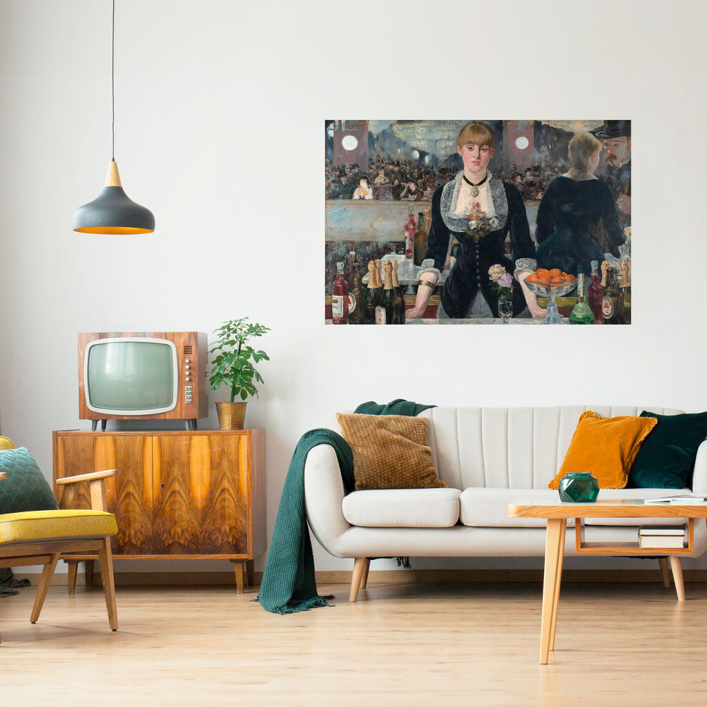 SHADOWS AT THE BAR Selbstklebendes Horizontal-Poster