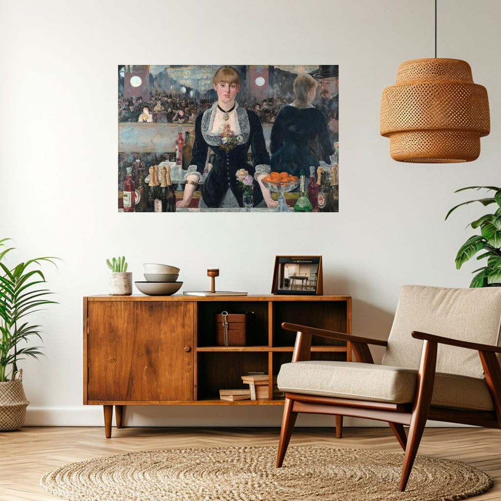 SHADOWS AT THE BAR Selbstklebendes Horizontal-Poster