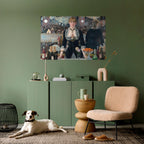 SHADOWS AT THE BAR Selbstklebendes Horizontal-Poster