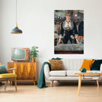 SHADOWS AT THE BAR Selbstklebendes Poster - Hochformat