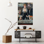 SHADOWS AT THE BAR Selbstklebendes Poster - Hochformat