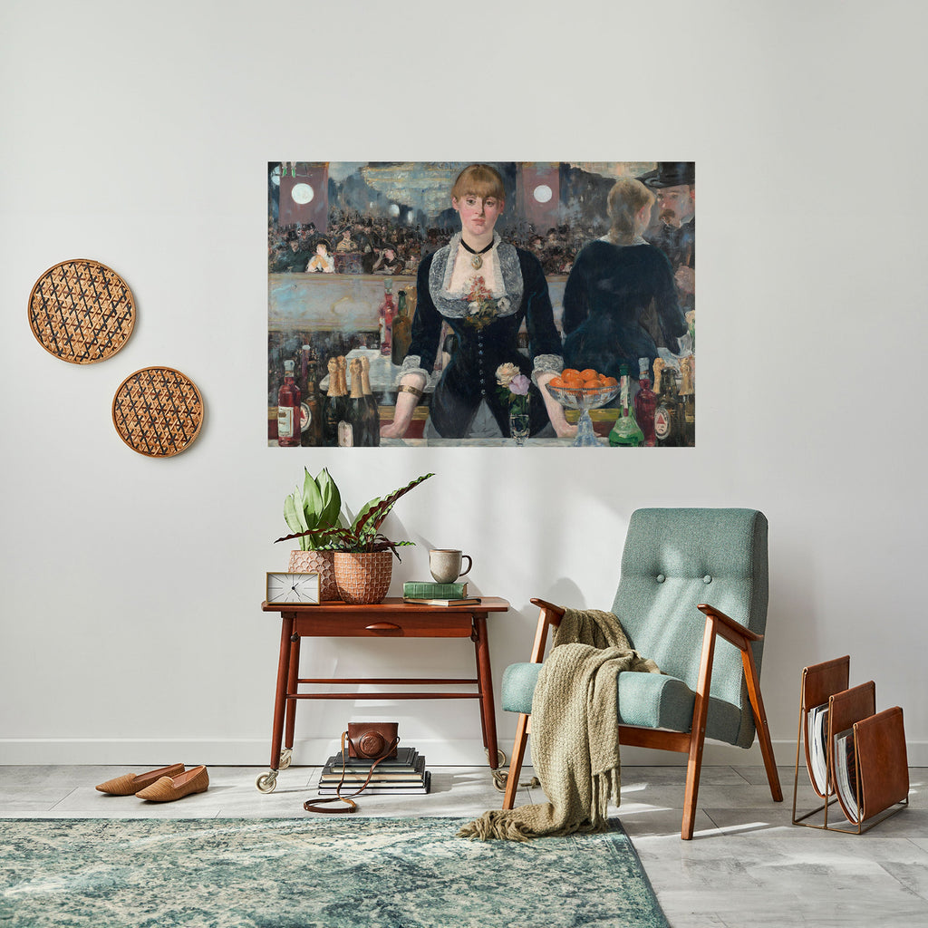 SHADOWS AT THE BAR Selbstklebendes Horizontal-Poster