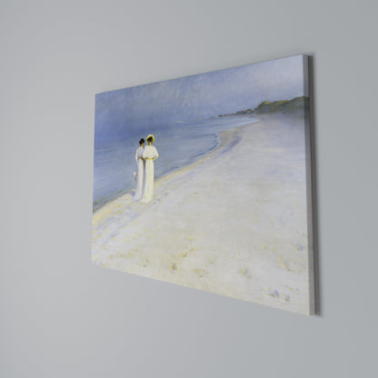 SUMMER EVENING ON SKAGEN'S BEACH Horizontal Canvas Print