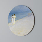 SUMMER EVENING ON SKAGEN'S BEACH Runde Wanddekoration Ø 69 cm