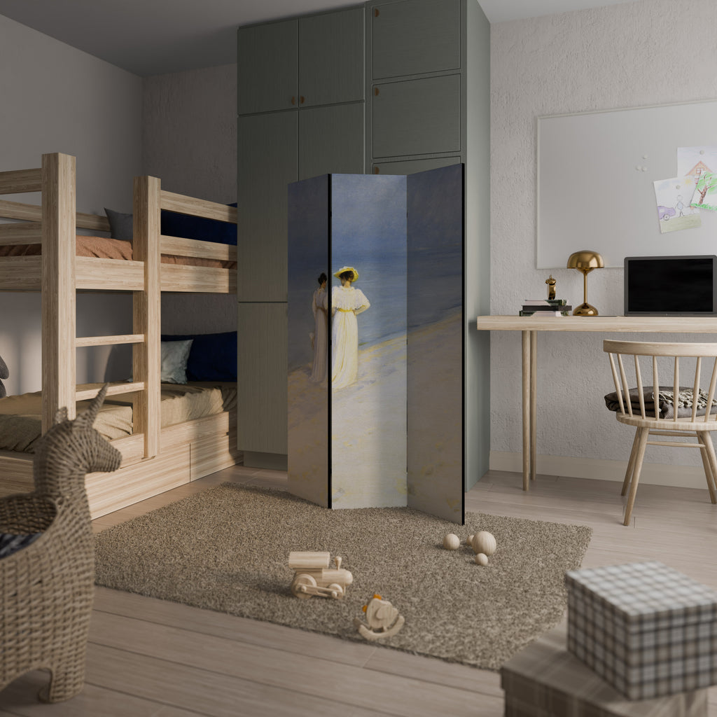 SUMMER EVENING ON SKAGEN'S BEACH 3-teiliger Paravent