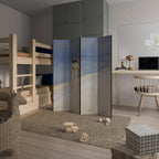 SUMMER EVENING ON SKAGEN'S BEACH 4-teiliger Paravent