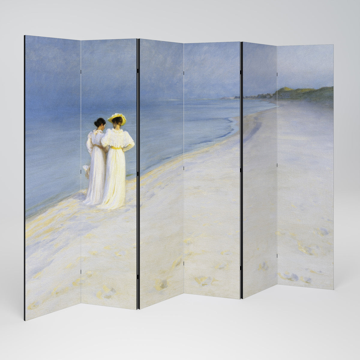 SUMMER EVENING ON SKAGEN'S BEACH 6-teiliger Paravent