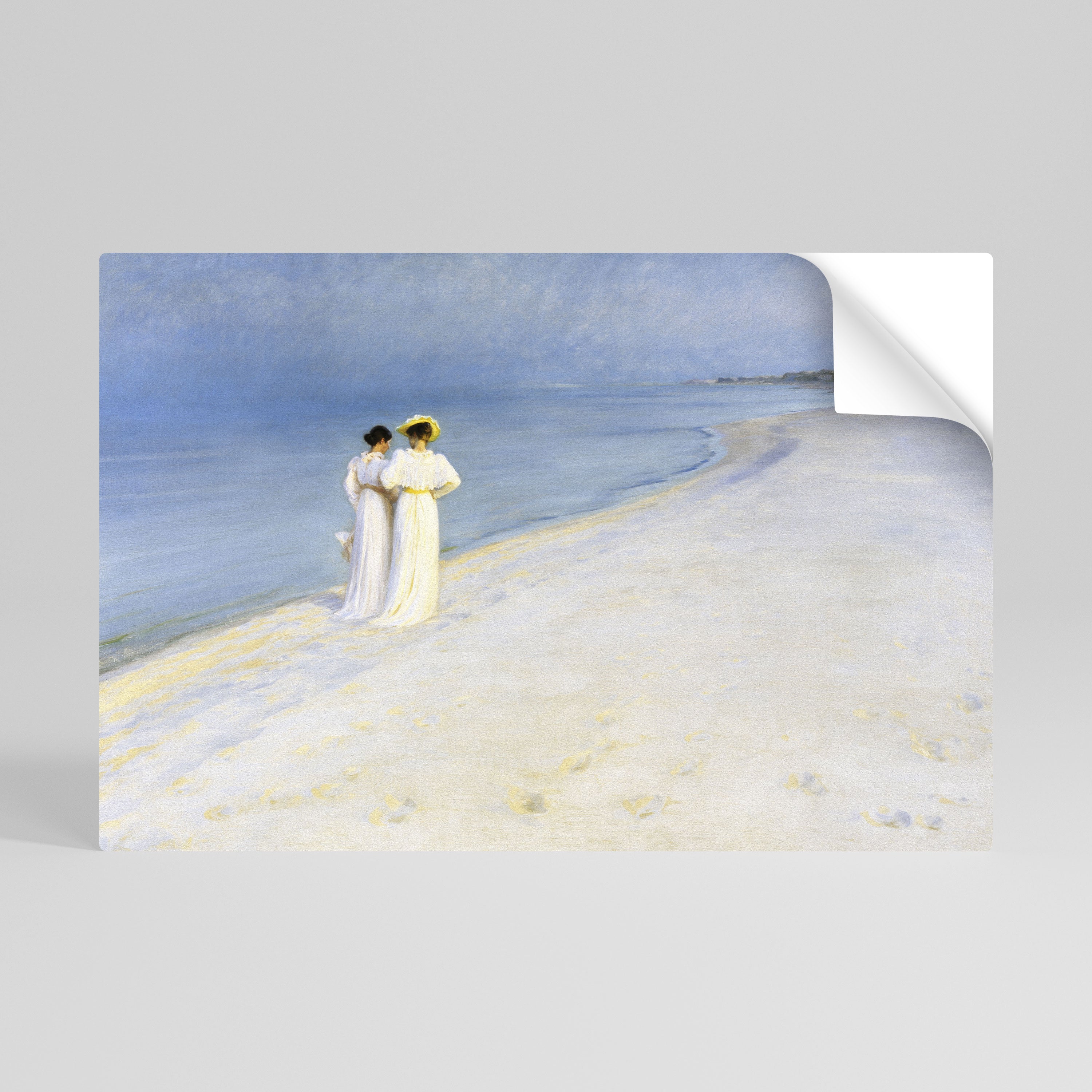 SUMMER EVENING ON SKAGEN'S BEACH Selbstklebendes Horizontal-Poster