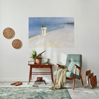 SUMMER EVENING ON SKAGEN'S BEACH Selbstklebendes Horizontal-Poster