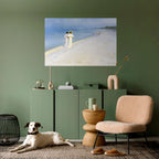 SUMMER EVENING ON SKAGEN'S BEACH Selbstklebendes Horizontal-Poster