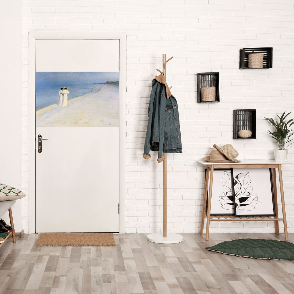 SUMMER EVENING ON SKAGEN'S BEACH Selbstklebendes Horizontal-Poster