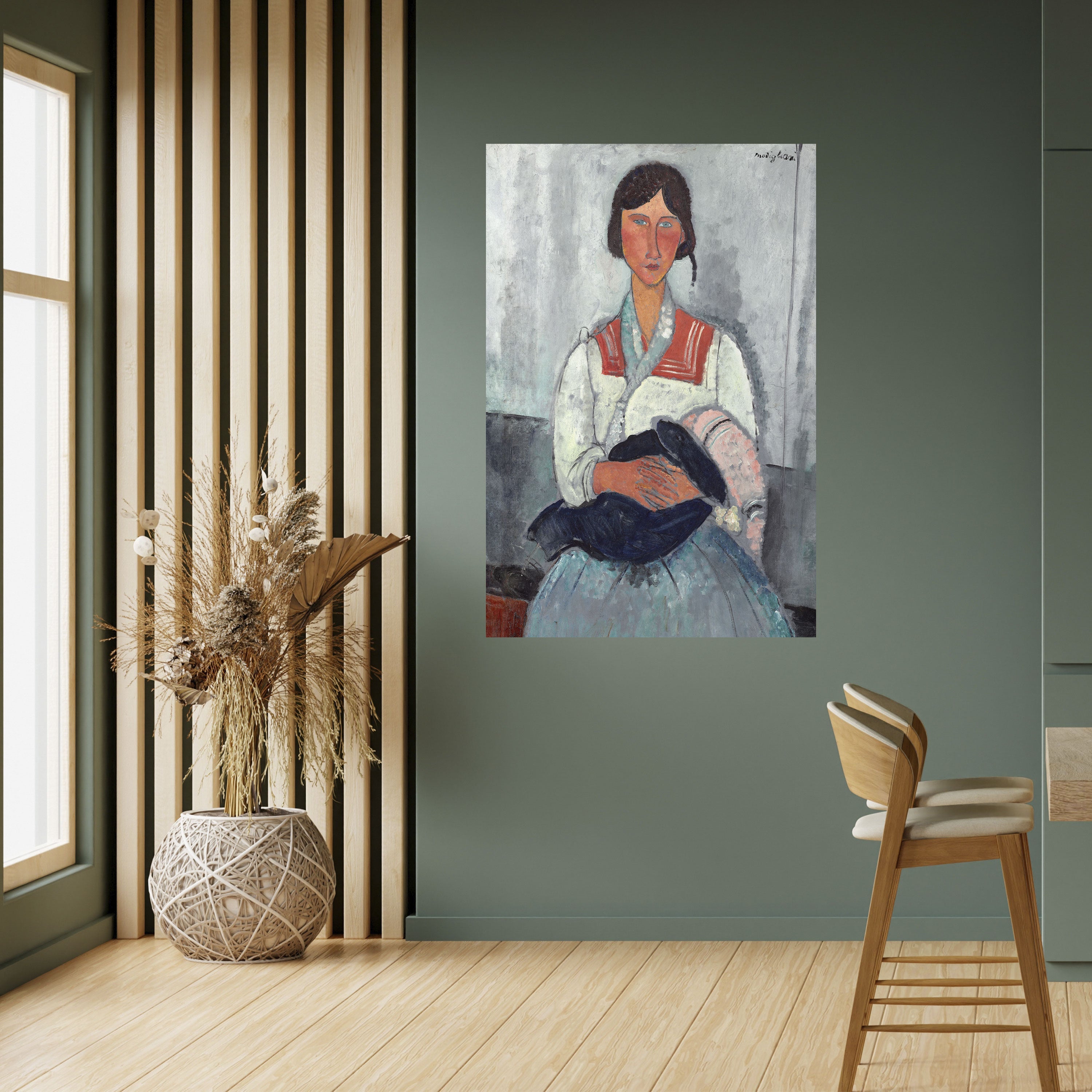 Vertikales Poster „A MOMENT IN TIME“ zum Abziehen und Aufkleben