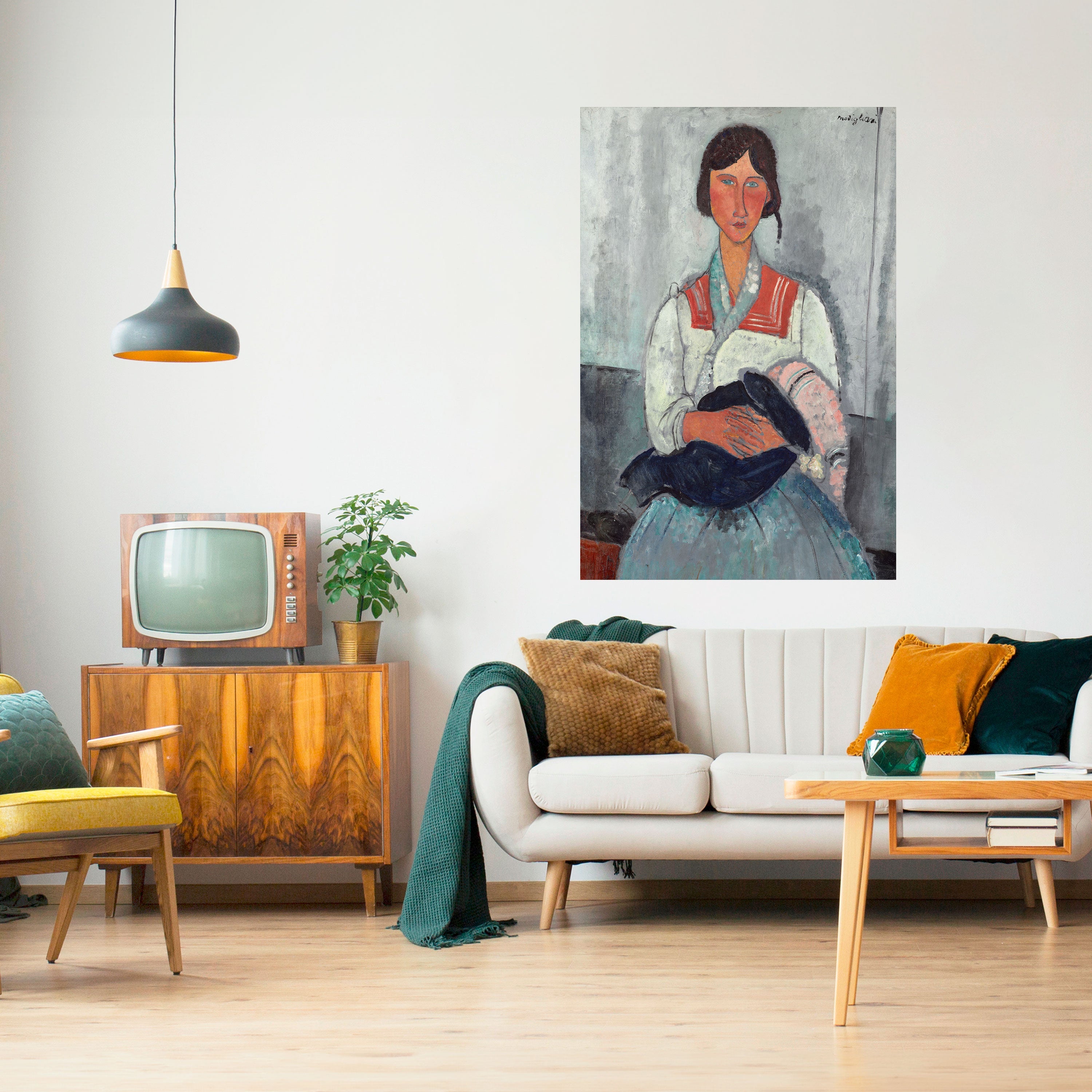 Vertikales Poster „A MOMENT IN TIME“ zum Abziehen und Aufkleben