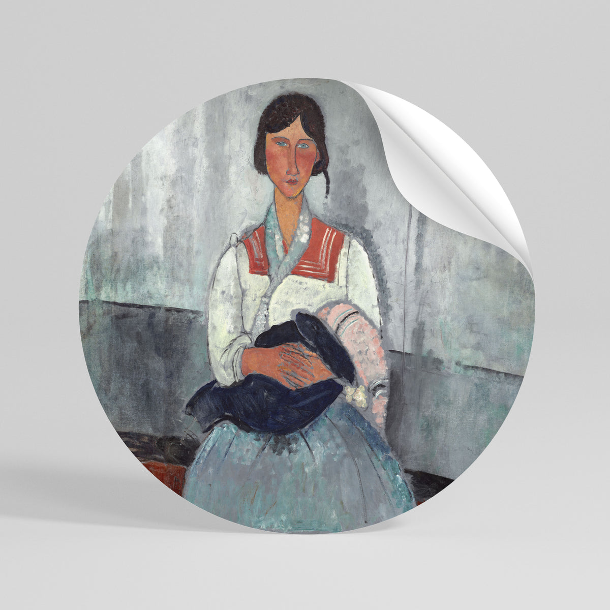 A MOMENT IN TIME Runder Wandsticker zum Abziehen und Aufkleben