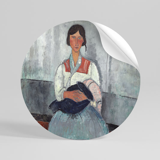 A MOMENT IN TIME Runder Wandsticker zum Abziehen und Aufkleben