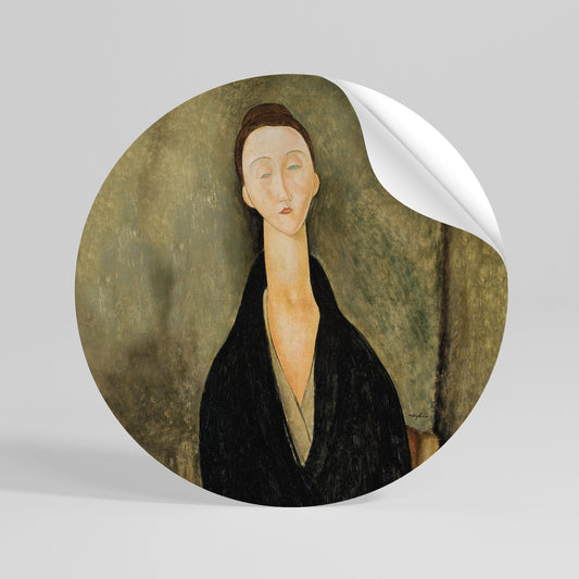 AMEDEO MODIGLIANI Runder Wandsticker zum Abziehen und Aufkleben