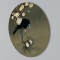 PETALS AND CROWS Rundes Wandbild
