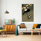 PETALS AND CROWS Selbstklebendes Poster - Hochformat