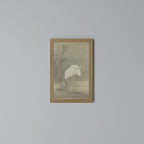 ZILVERREIGERS IN MOERAS Vertical Canvas Print