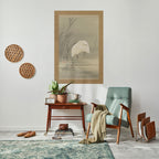 ZILVERREIGERS IN MOERAS Selbstklebendes Poster - Hochformat