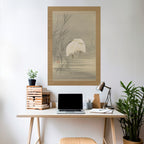 ZILVERREIGERS IN MOERAS Selbstklebendes Poster - Hochformat