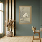 ZILVERREIGERS IN MOERAS Selbstklebendes Poster - Hochformat