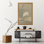 ZILVERREIGERS IN MOERAS Selbstklebendes Poster - Hochformat