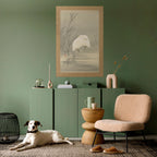 ZILVERREIGERS IN MOERAS Selbstklebendes Poster - Hochformat