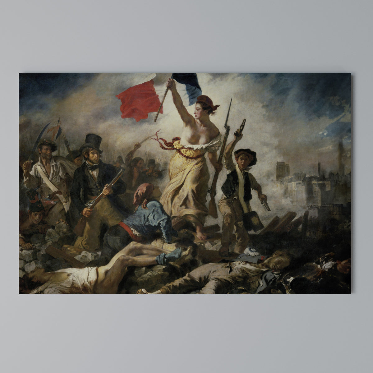 LIBERTY LEADING THE PEOPLE Horizontal Canvas Print