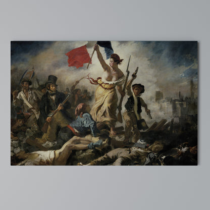 LIBERTY LEADING THE PEOPLE Horizontal Canvas Print