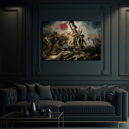 LIBERTY LEADING THE PEOPLE Horizontal Canvas Print