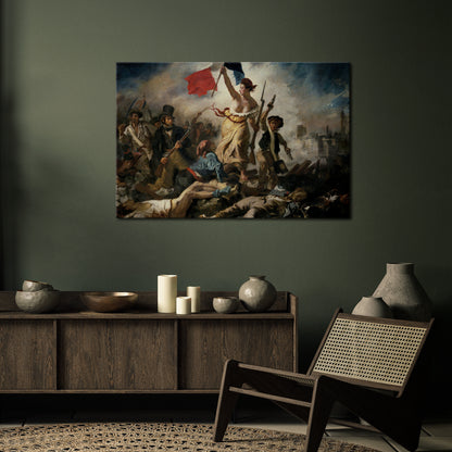 LIBERTY LEADING THE PEOPLE Horizontal Canvas Print