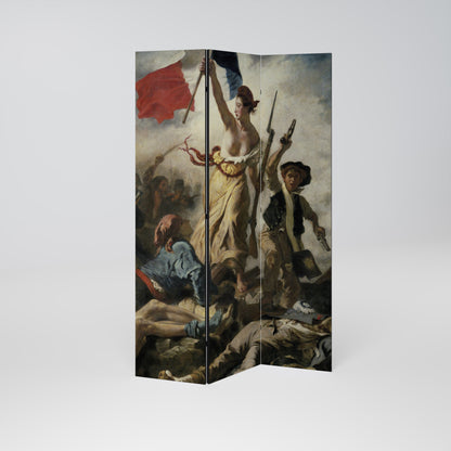 LIBERTY LEADING THE PEOPLE 3-teiliger Paravent