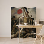 LIBERTY LEADING THE PEOPLE Dekorativer Paravent - 4-teilig