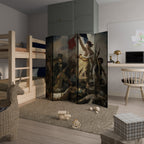 LIBERTY LEADING THE PEOPLE Dekorativer Paravent - 5-teilig