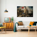 LIBERTY LEADING THE PEOPLE Selbstklebendes Horizontal-Poster