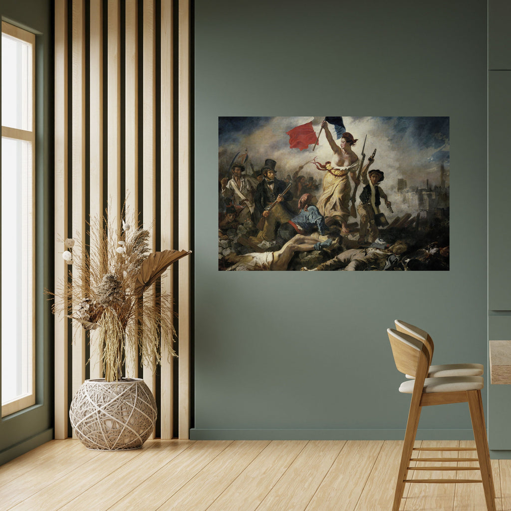 LIBERTY LEADING THE PEOPLE Selbstklebendes Horizontal-Poster