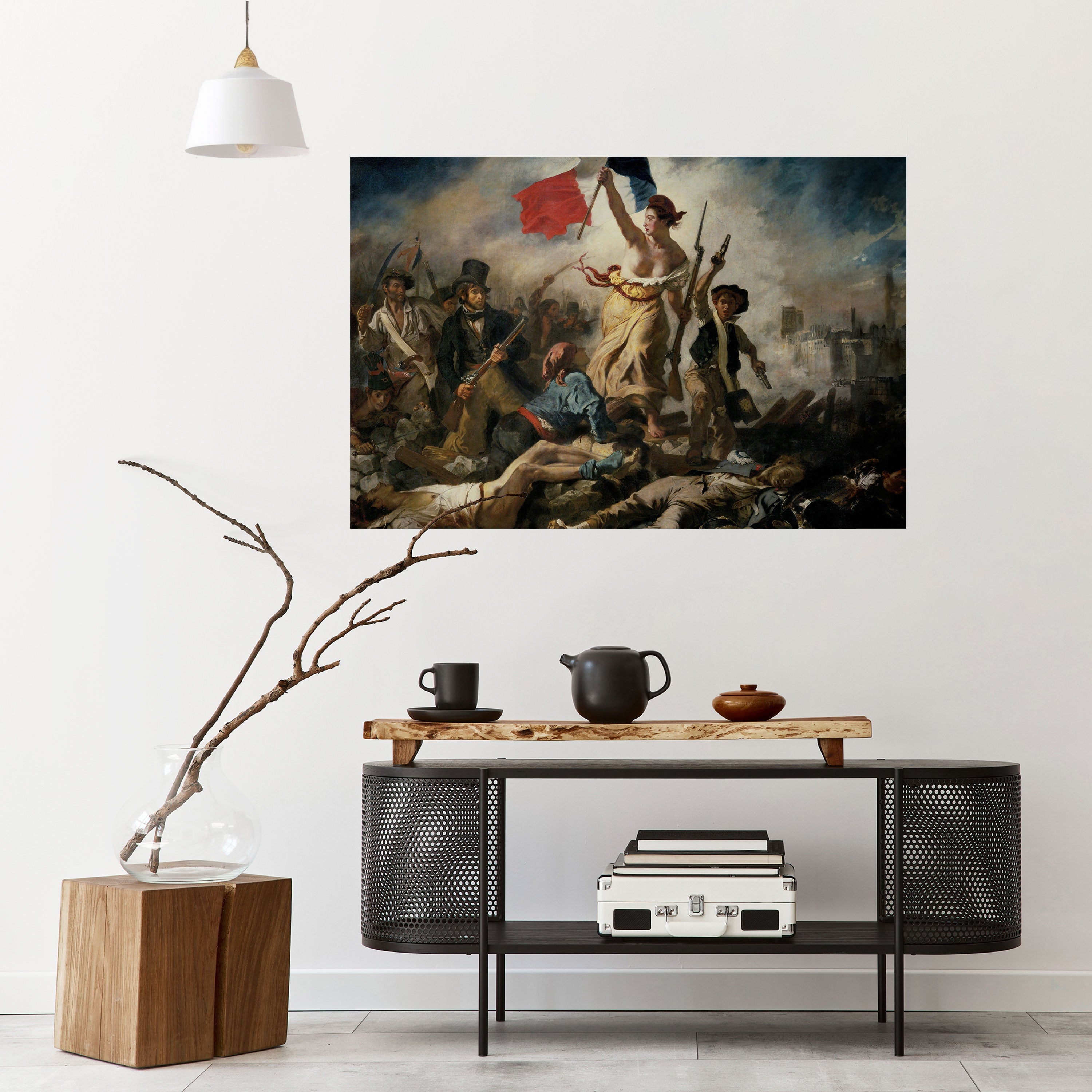 LIBERTY LEADING THE PEOPLE Selbstklebendes Horizontal-Poster