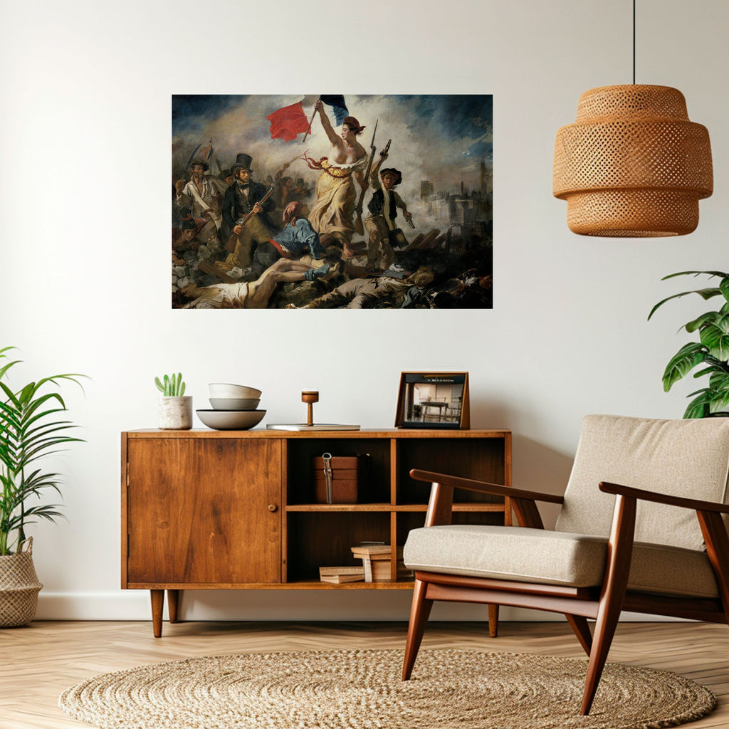 LIBERTY LEADING THE PEOPLE Selbstklebendes Horizontal-Poster