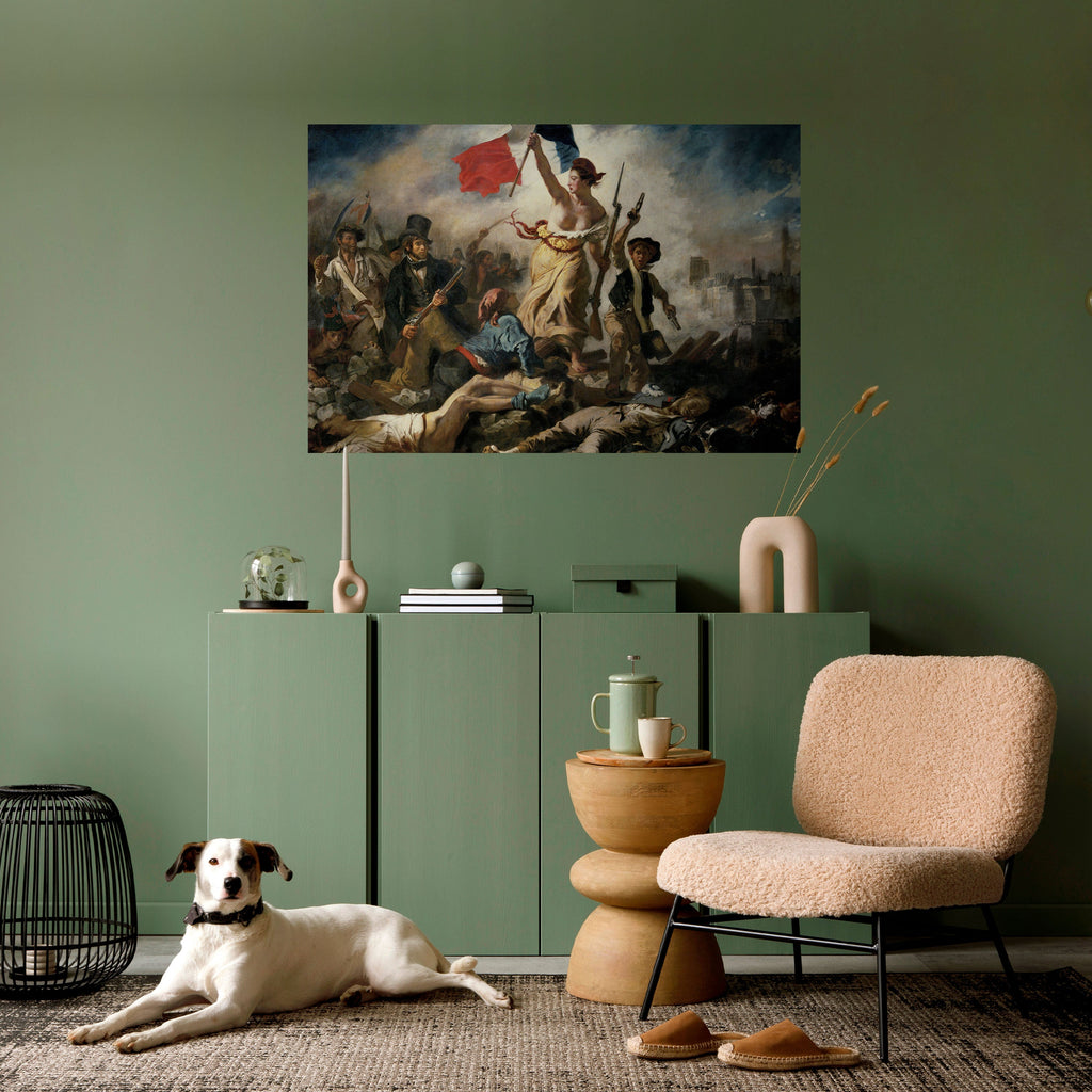 LIBERTY LEADING THE PEOPLE Selbstklebendes Horizontal-Poster