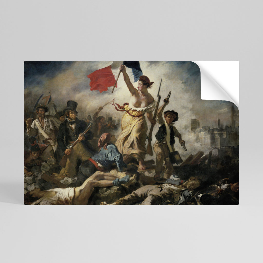 LIBERTY LEADING THE PEOPLE Selbstklebendes Horizontal-Poster