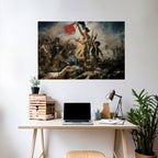 LIBERTY LEADING THE PEOPLE Selbstklebendes Horizontal-Poster