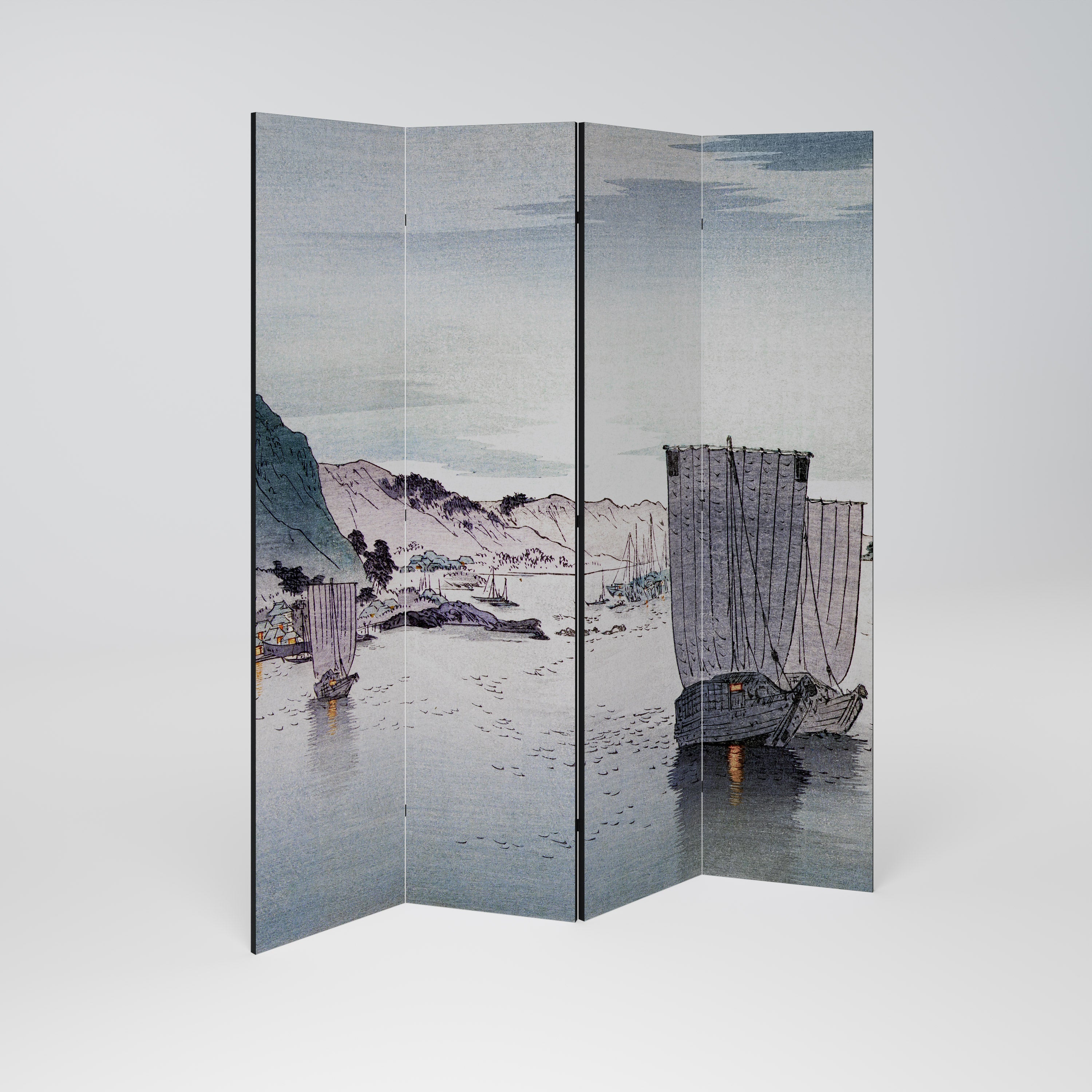 YĹŞGURE NO HANSEN Dekorativer 4-teiliger Raumteiler