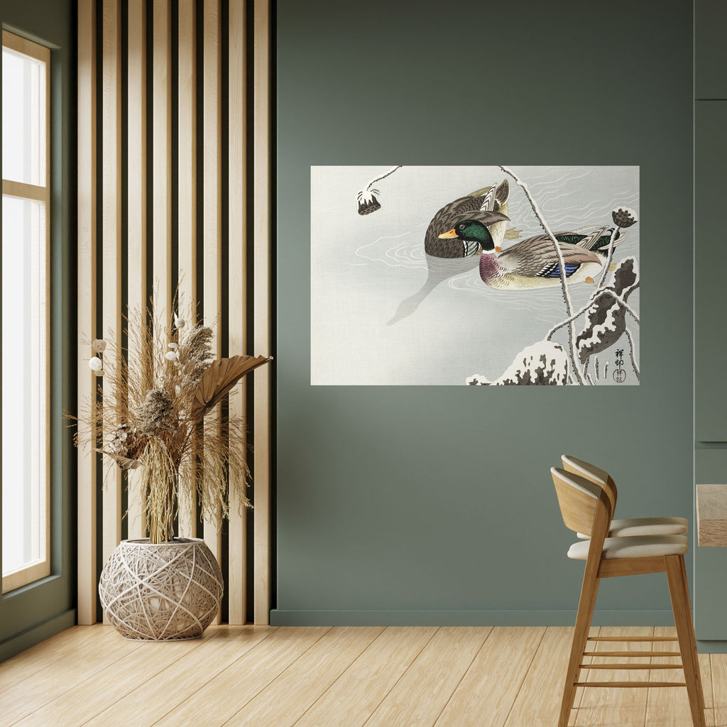 DANCE OF DUCKS Selbstklebendes Horizontal-Poster