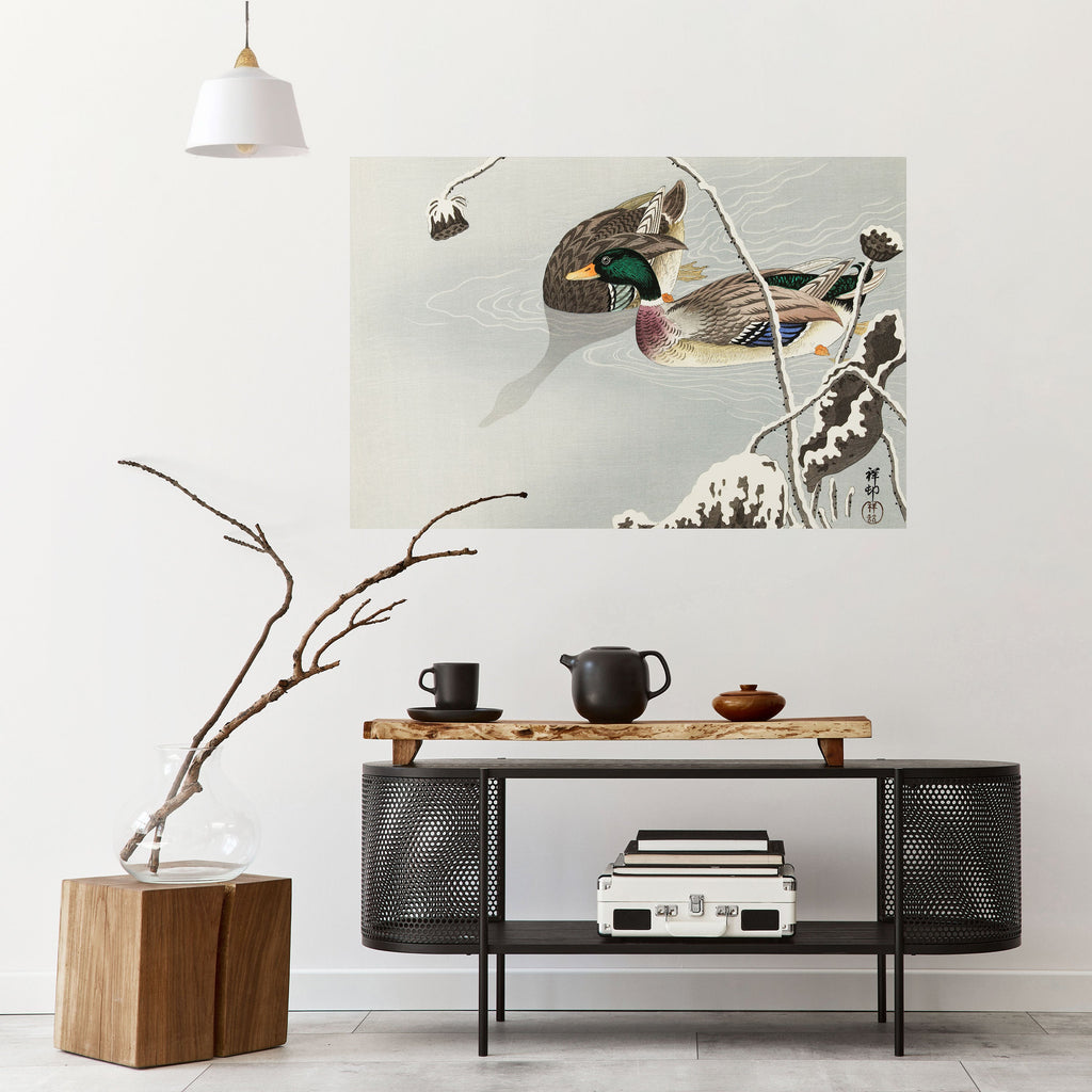 DANCE OF DUCKS Selbstklebendes Horizontal-Poster