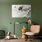 DANCE OF DUCKS Selbstklebendes Horizontal-Poster