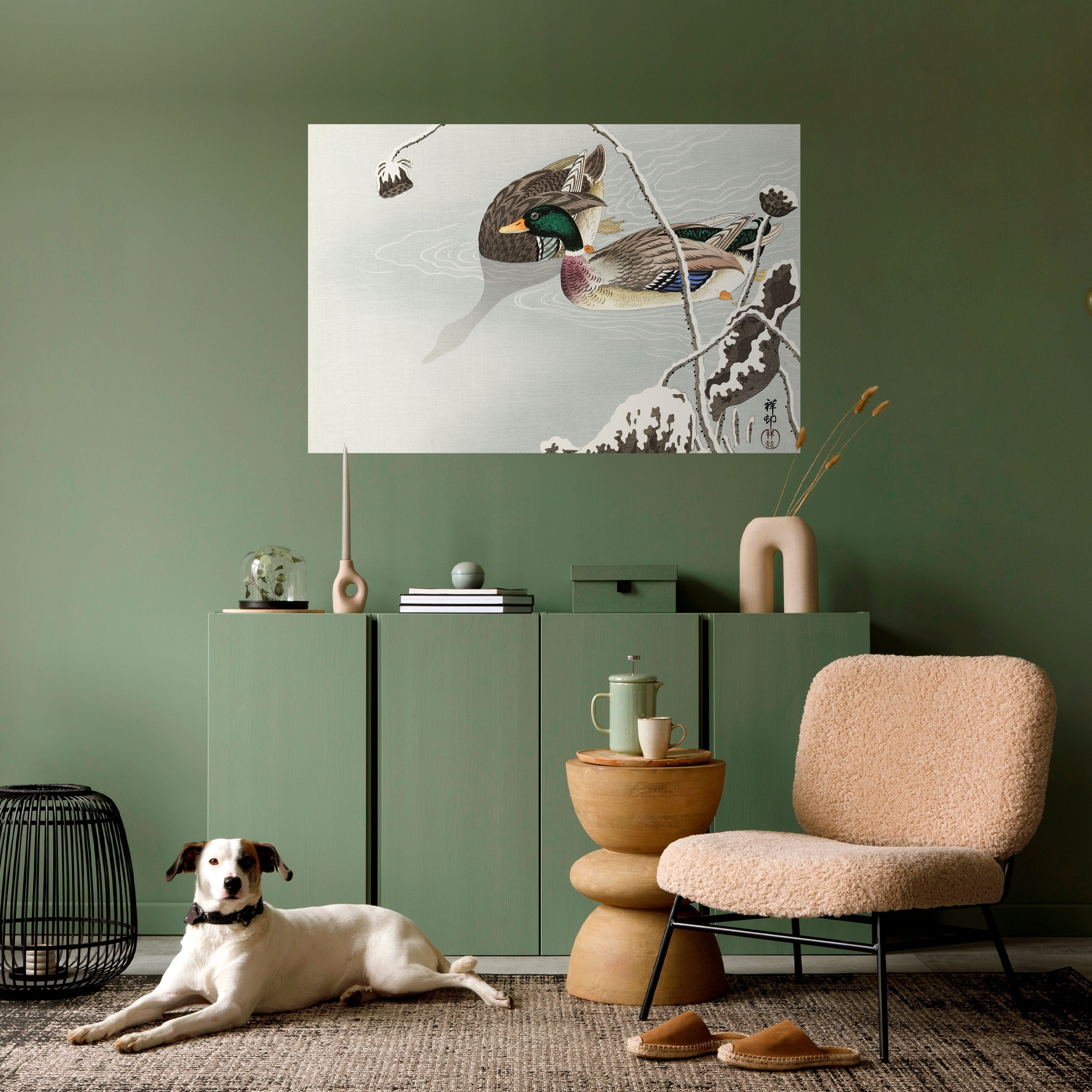 DANCE OF DUCKS Selbstklebendes Horizontal-Poster